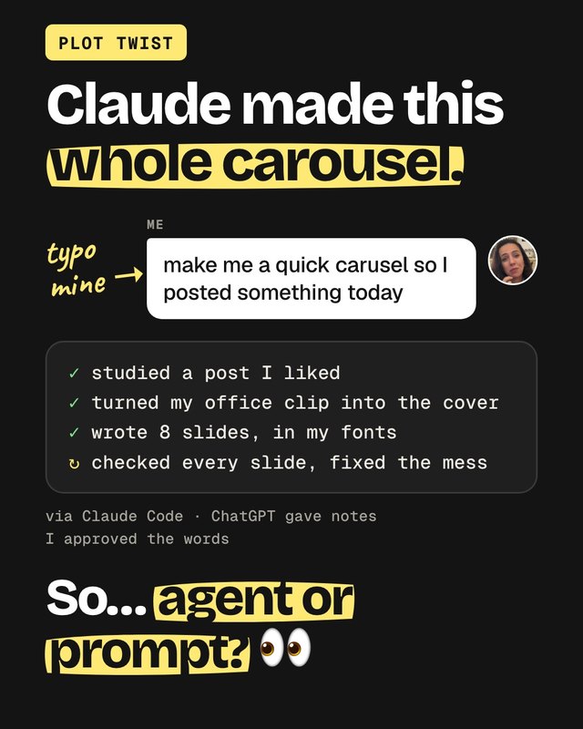 Slide 8: Claude made this whole carousel